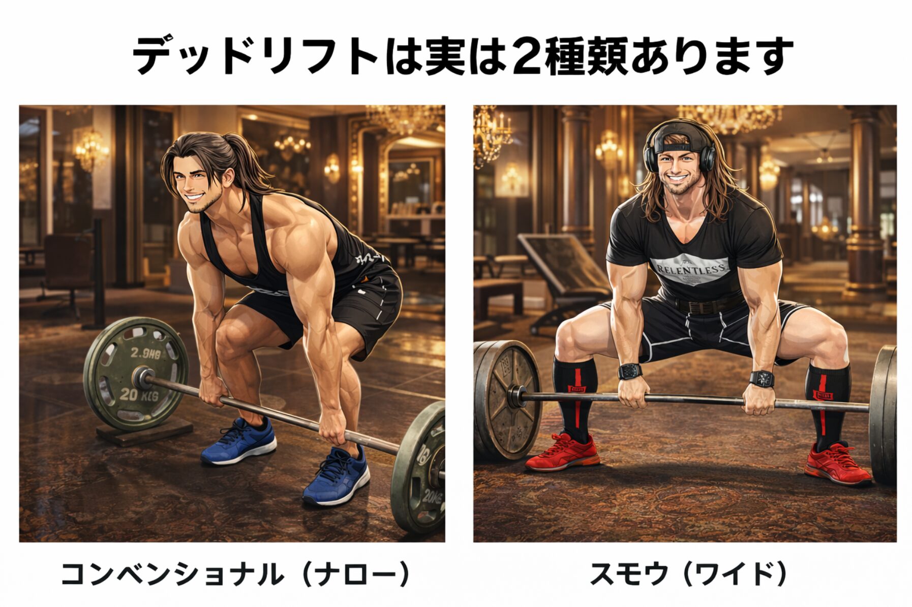 "デッドリフトは2種類あるって知ってますか?目的別の使い分けを徹底解説"